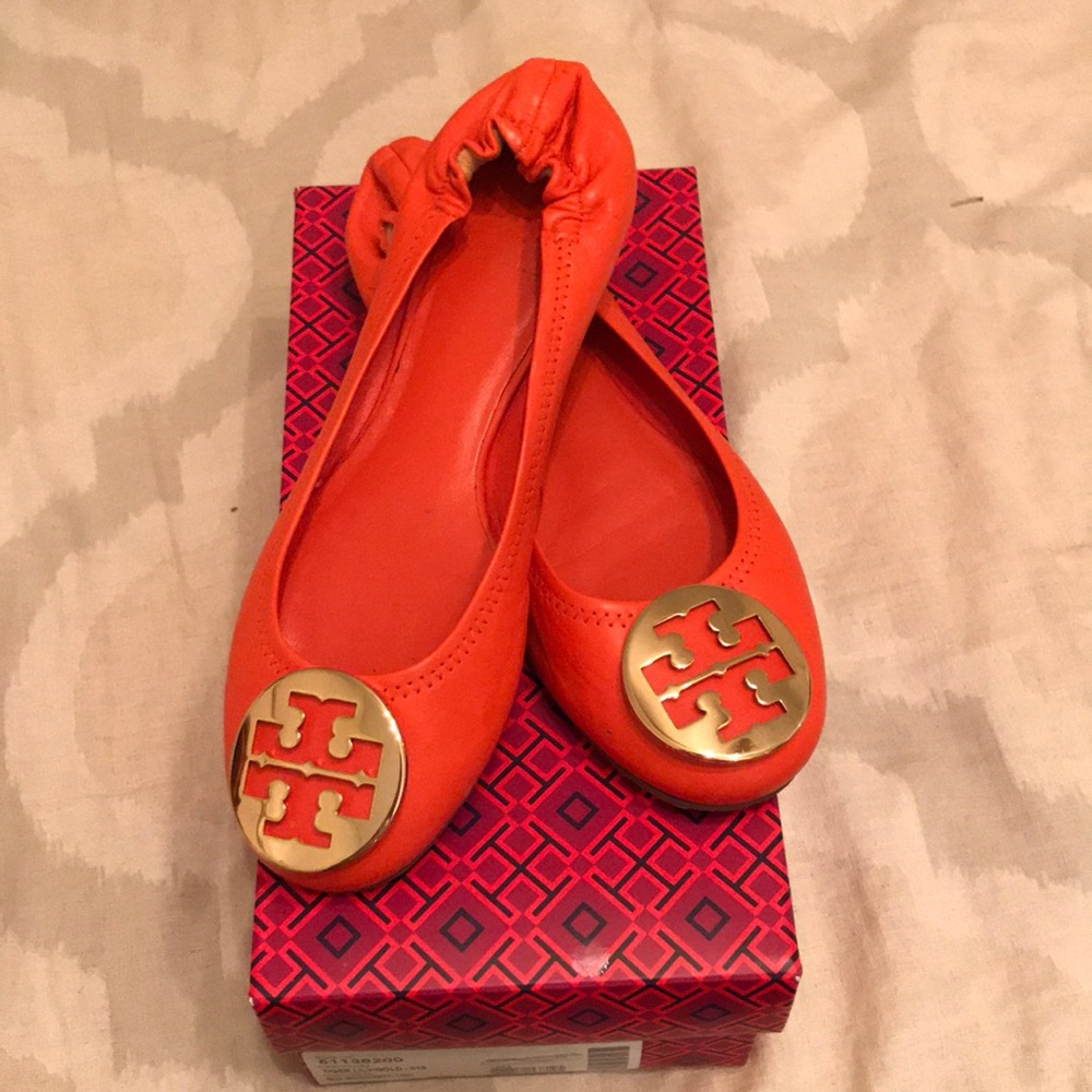 Tory Burch Orange Flats